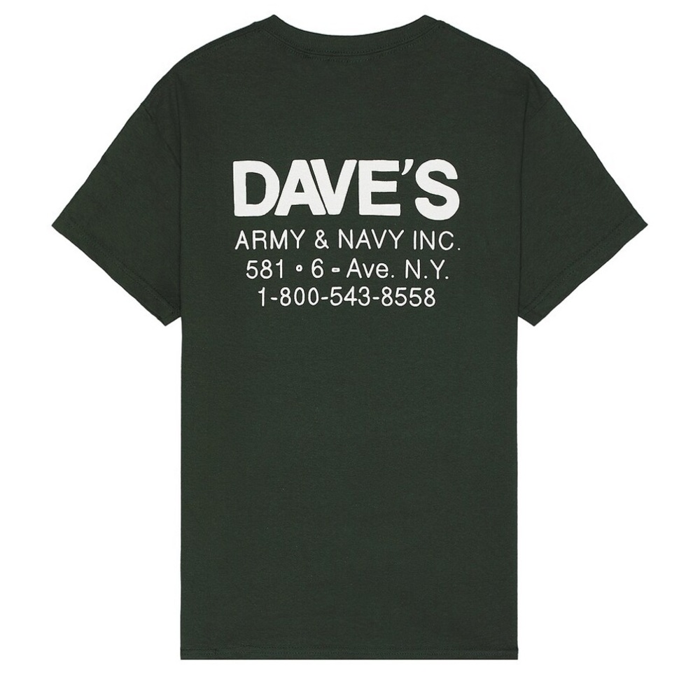 Roy Rodger’s x Dave’s New York Army Navy T-Shirt in Dark Green